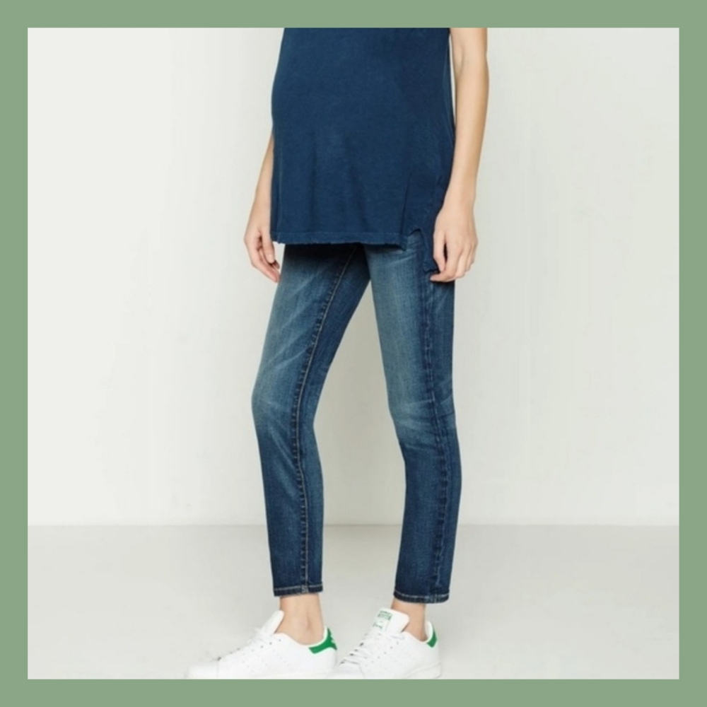 Hatch x Current/Elliot The Maternity Stiletto in Townie Wash